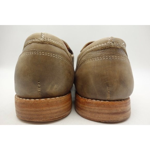 Bed Stu Cobbler Series Brown Leather Cap Toe Slip On Loafers Shoes Men\'s 12 main image 7